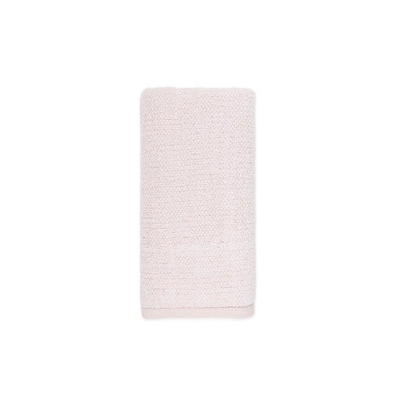 3 new Haven Heathered Pebble 100% Organic Cotton HAND TOWELS - Silver Peony Pink - Picture 5 of 6
